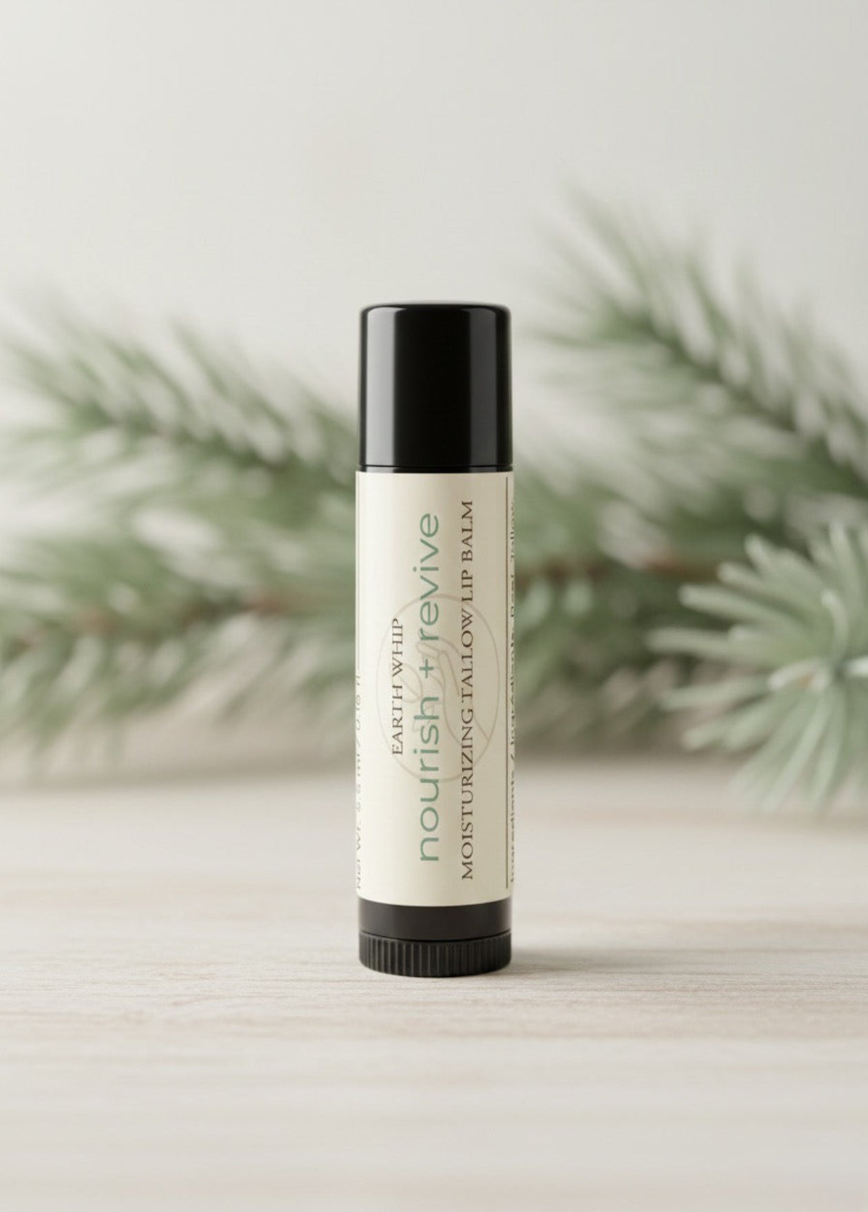 Earth Whip Nourish + Revive Moisturizing Tallow Lip Balm