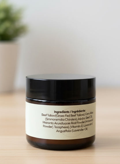 Earth Whip Lavender Tallow Balm 2oz Jar                                       (Net wt. 1.6oz)